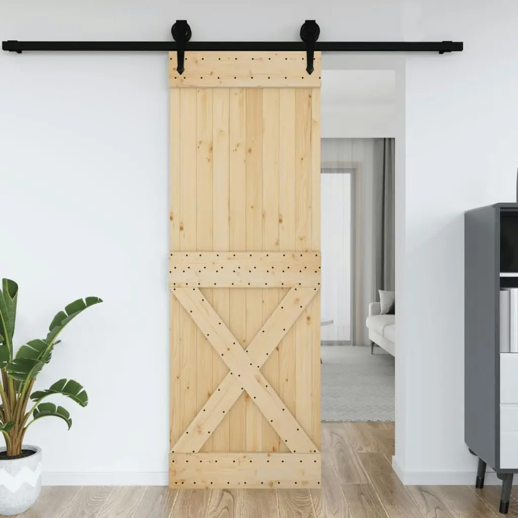 Door NARVIK 80x210 cm Solid Wood Pine 154443