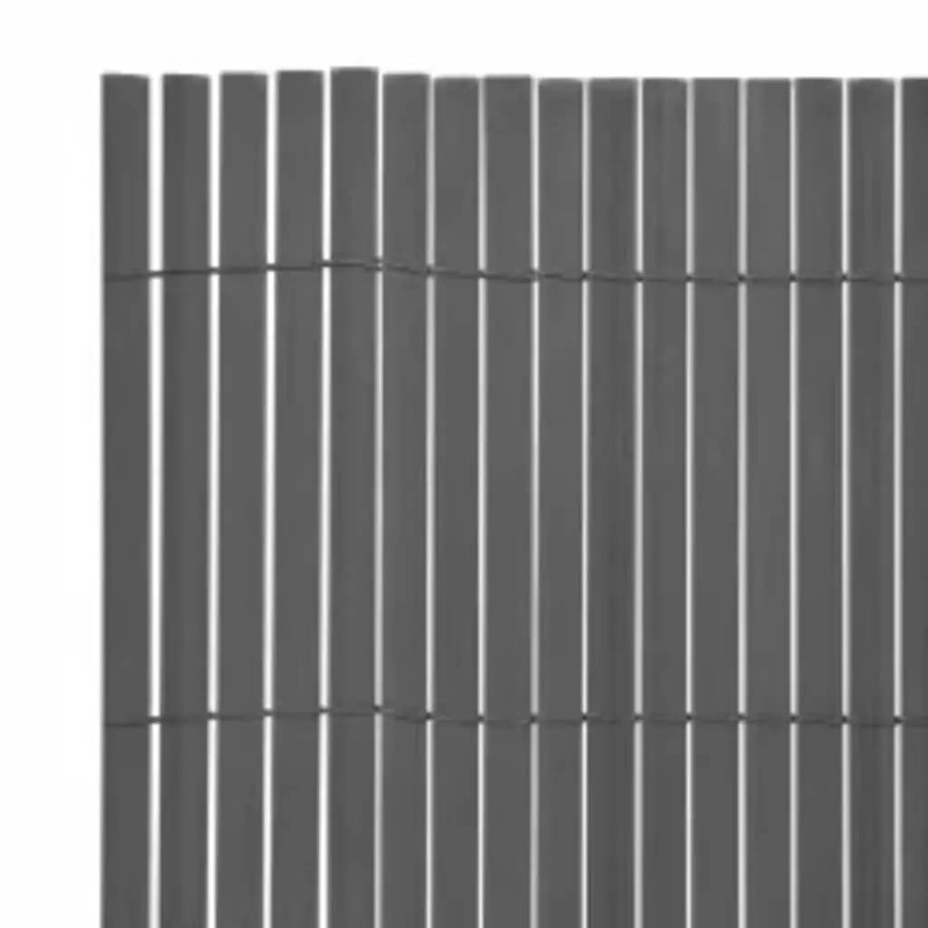 Double-Sided Garden Fence 110x300 cm Grey 317155