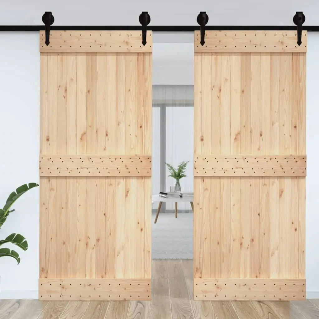 Door NARVIK 100x210 cm Solid Wood Pine 154435