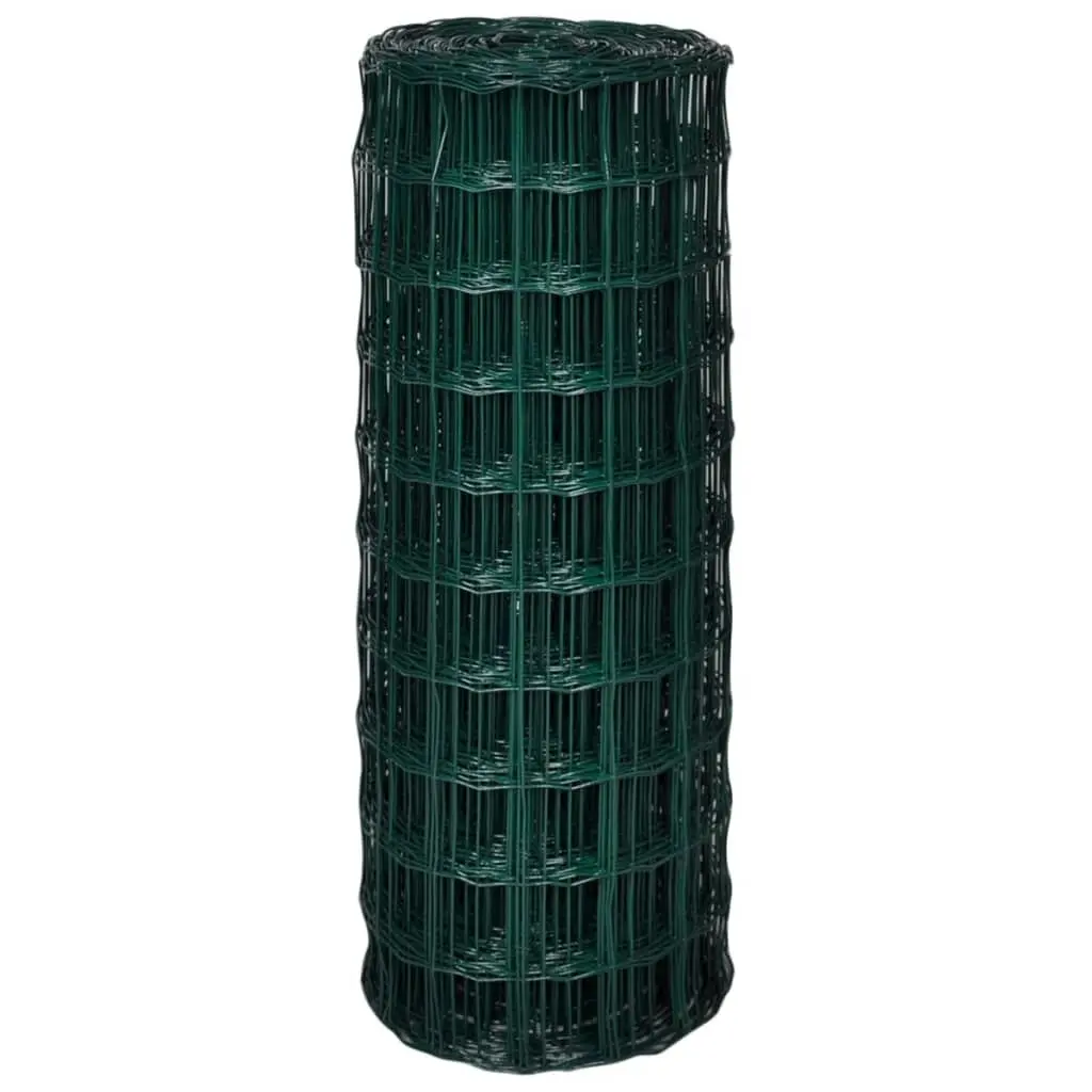 Euro Fence Steel 25x1.0 m Green 140579