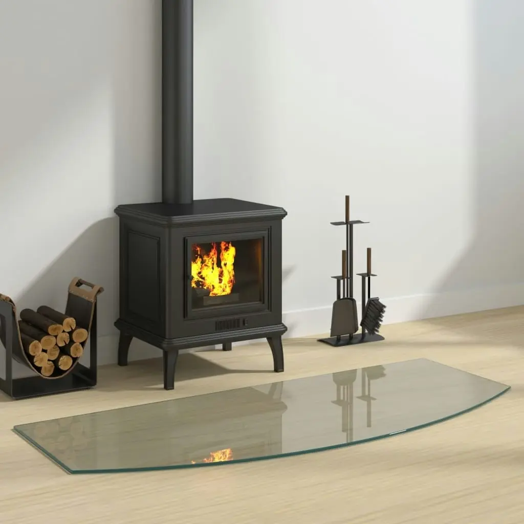 Fireplace Glass Plate 120x50 cm 324149