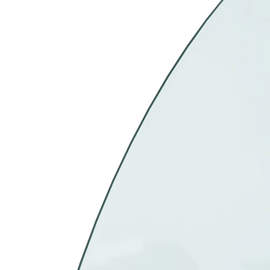 Fireplace Glass Plate Half Round 1000x600 mm 324118