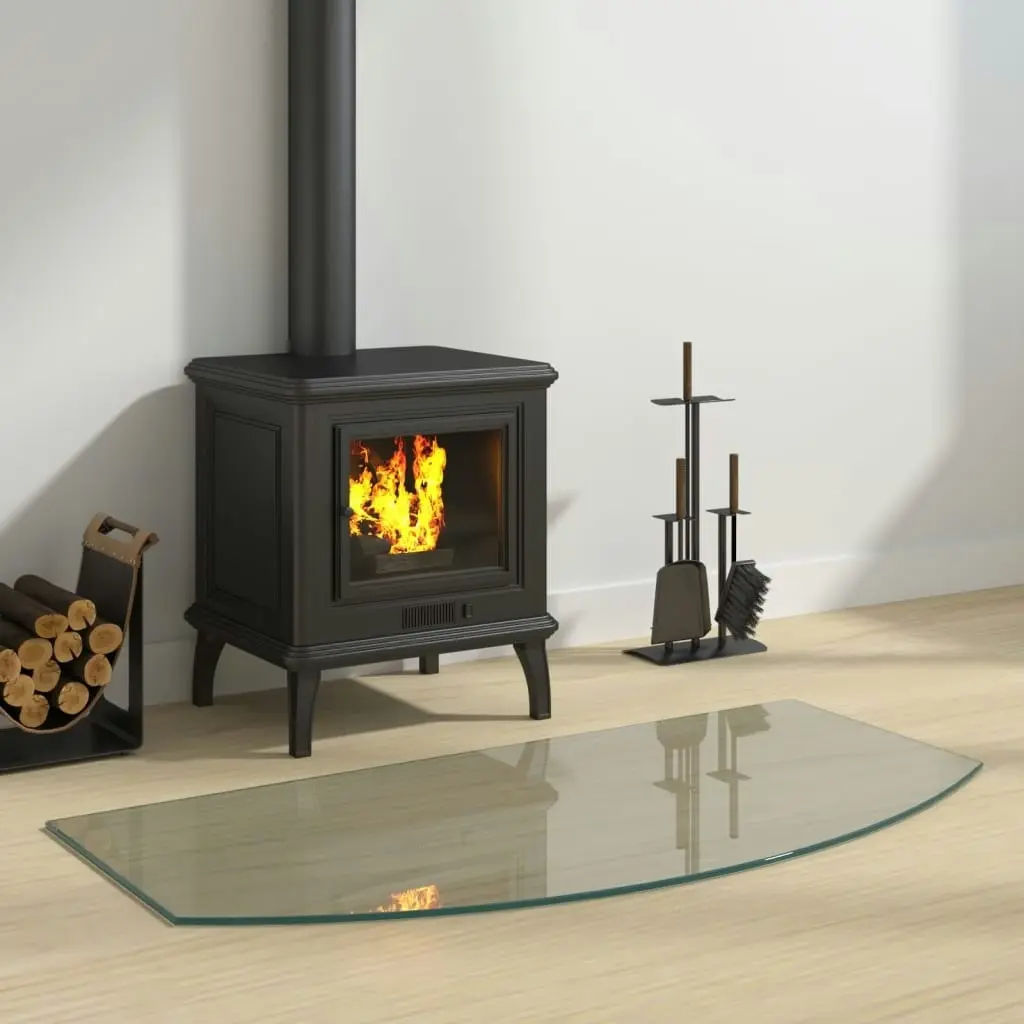 Fireplace Glass Plate 100x50 cm 324147