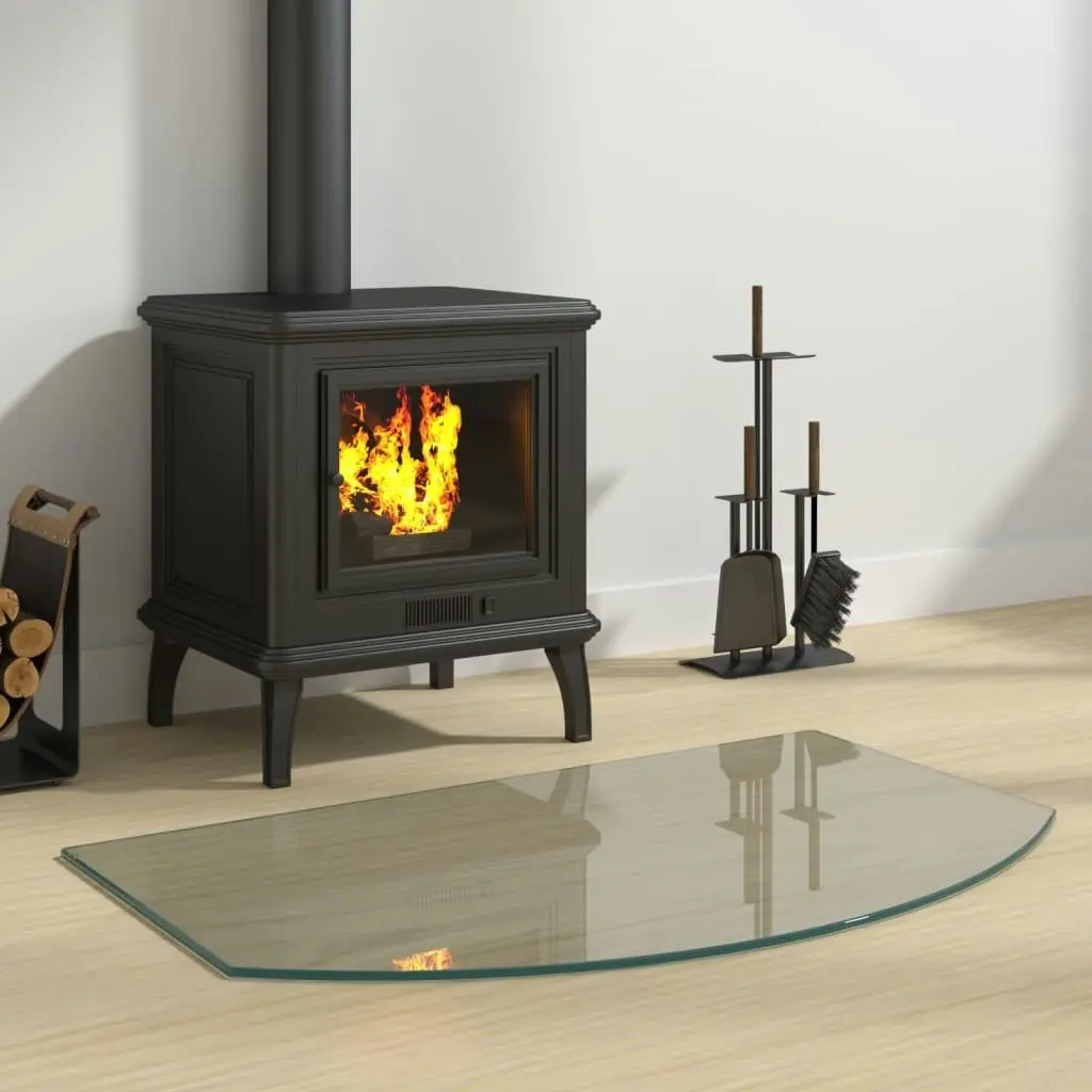 Fireplace Glass Plate 80x50 cm 324151