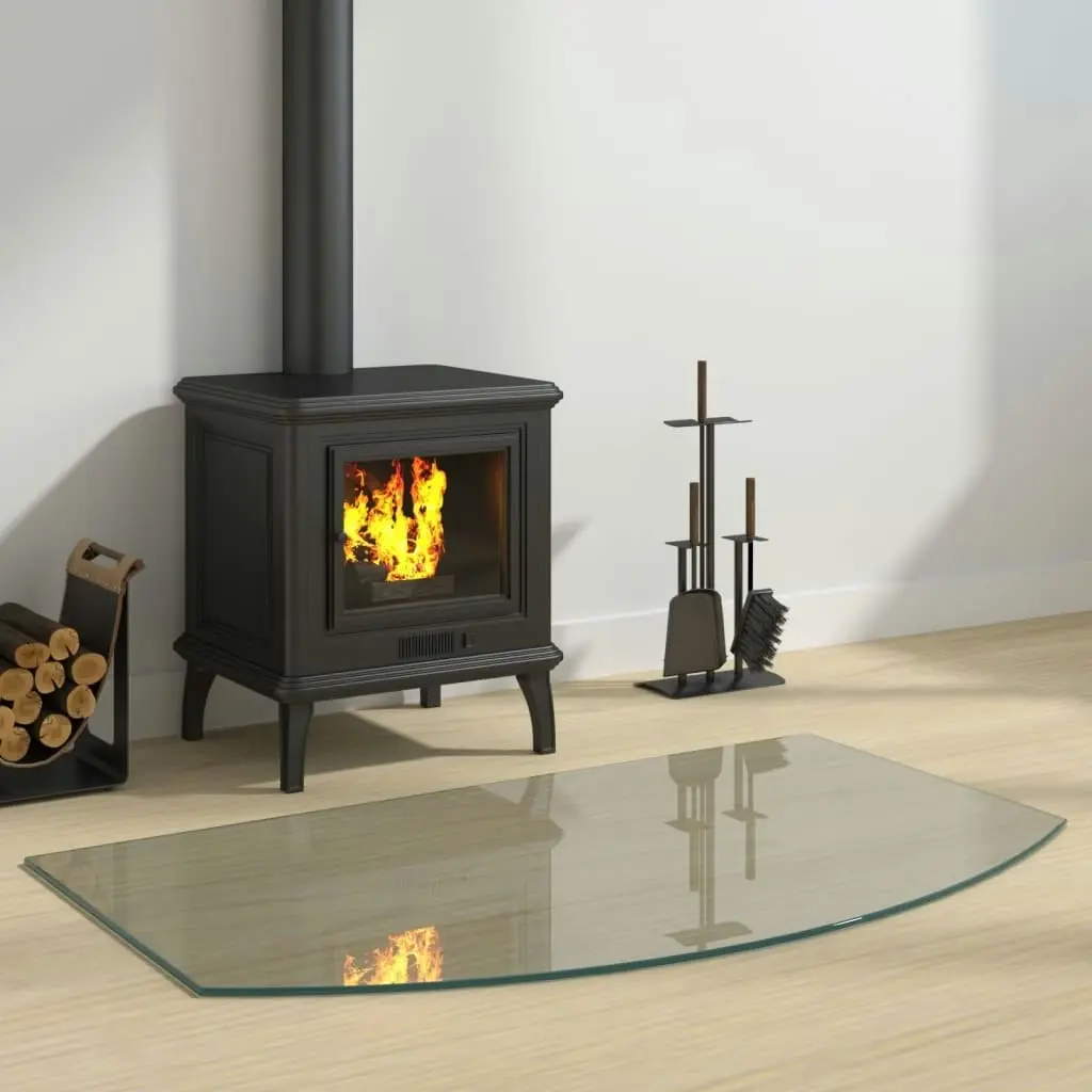 Fireplace Glass Plate 100x60 cm 324148