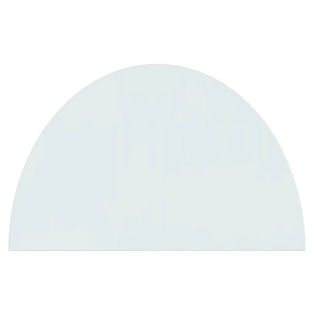 Fireplace Glass Plate Half Round 800x500 mm 324115