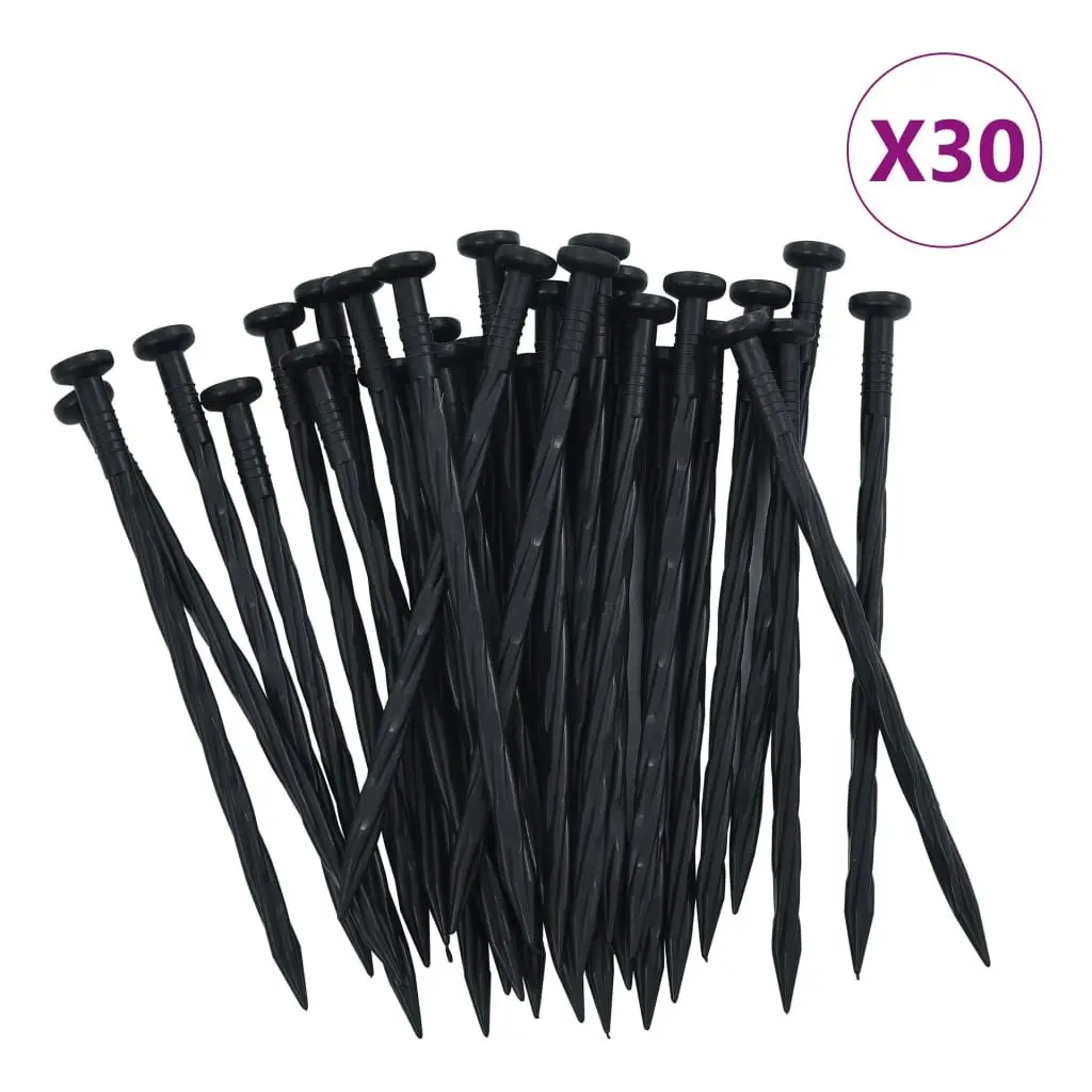 Flexible Lawn Edging with 30 Pegs 10 m 5 cm 48614