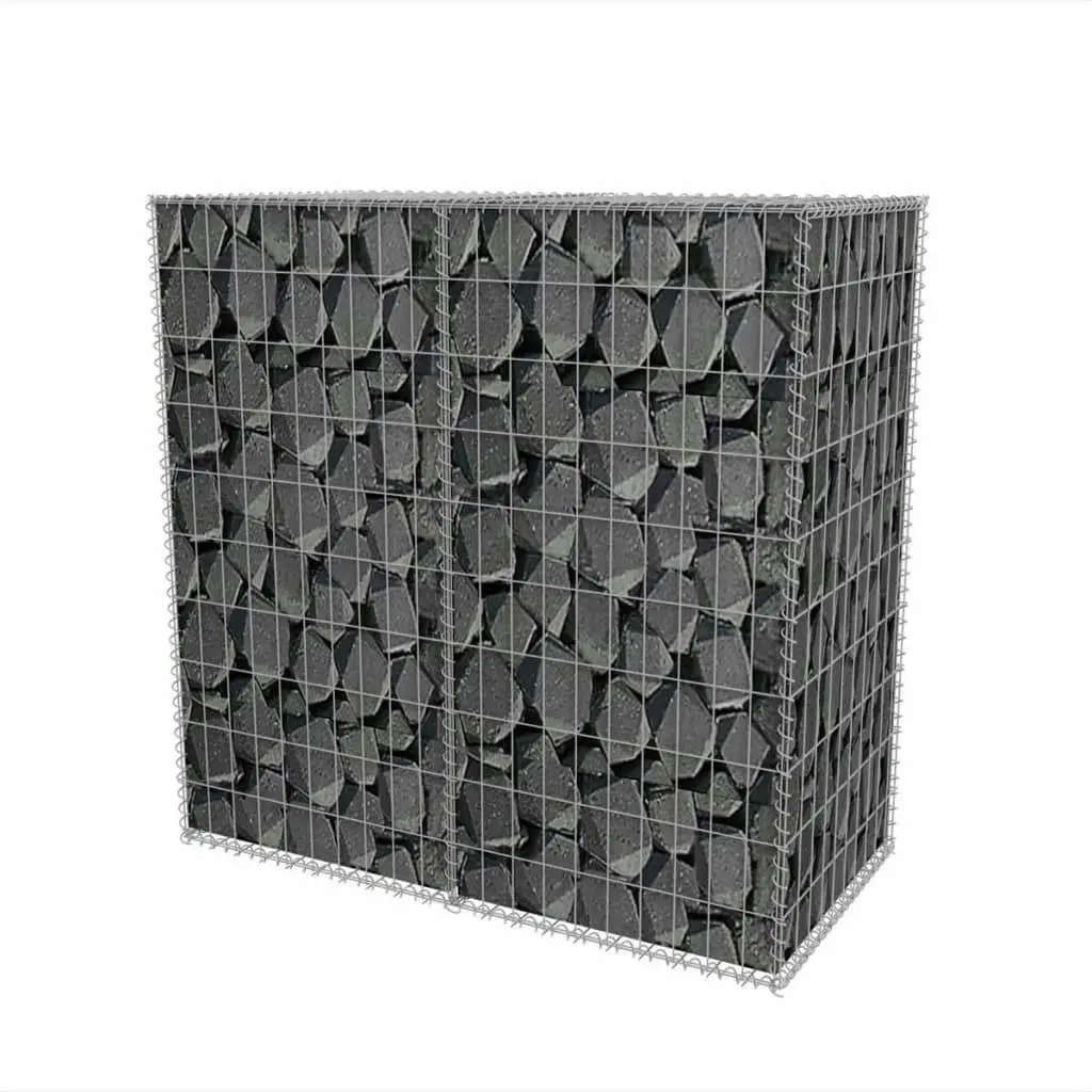 Gabion Basket Galvanised Steel 100x50x100 cm 142550