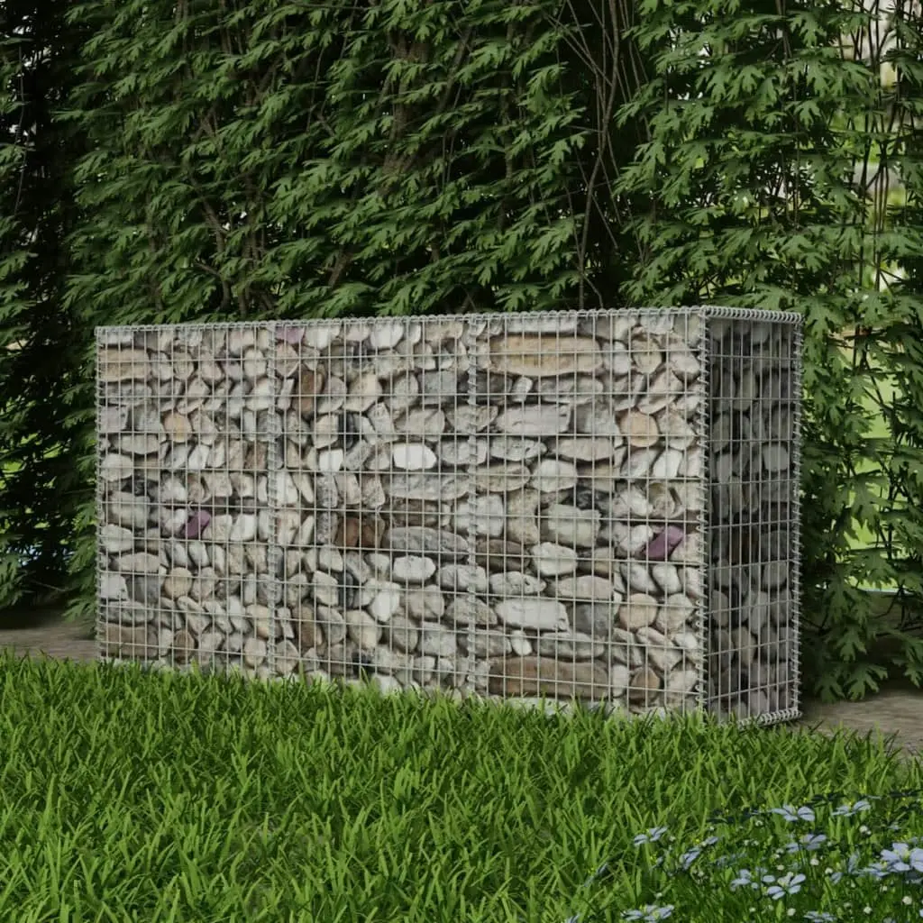 Gabion Basket Galvanised Steel 200x50x100 cm 142552