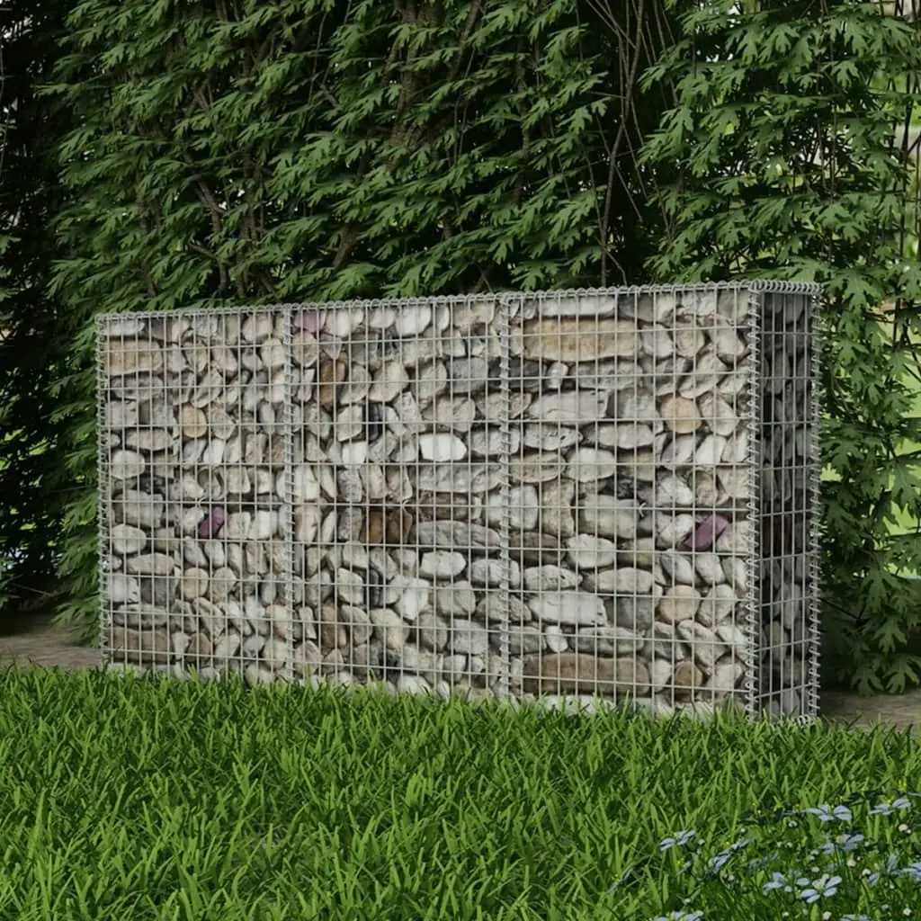 Gabion Basket Galvanised Steel 200x30x100 cm 142548