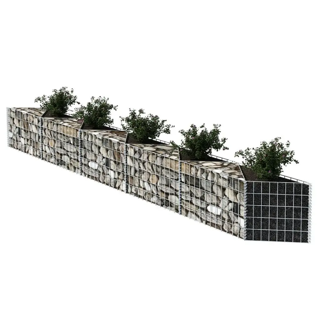 Gabion Basket Galvanised Steel 300x30x50 cm 142538