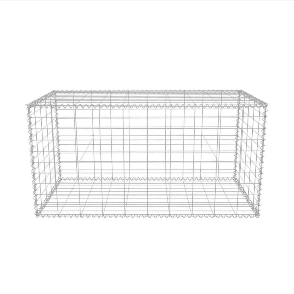 Gabion Basket Galvanised Steel 100x50x50 cm 142549