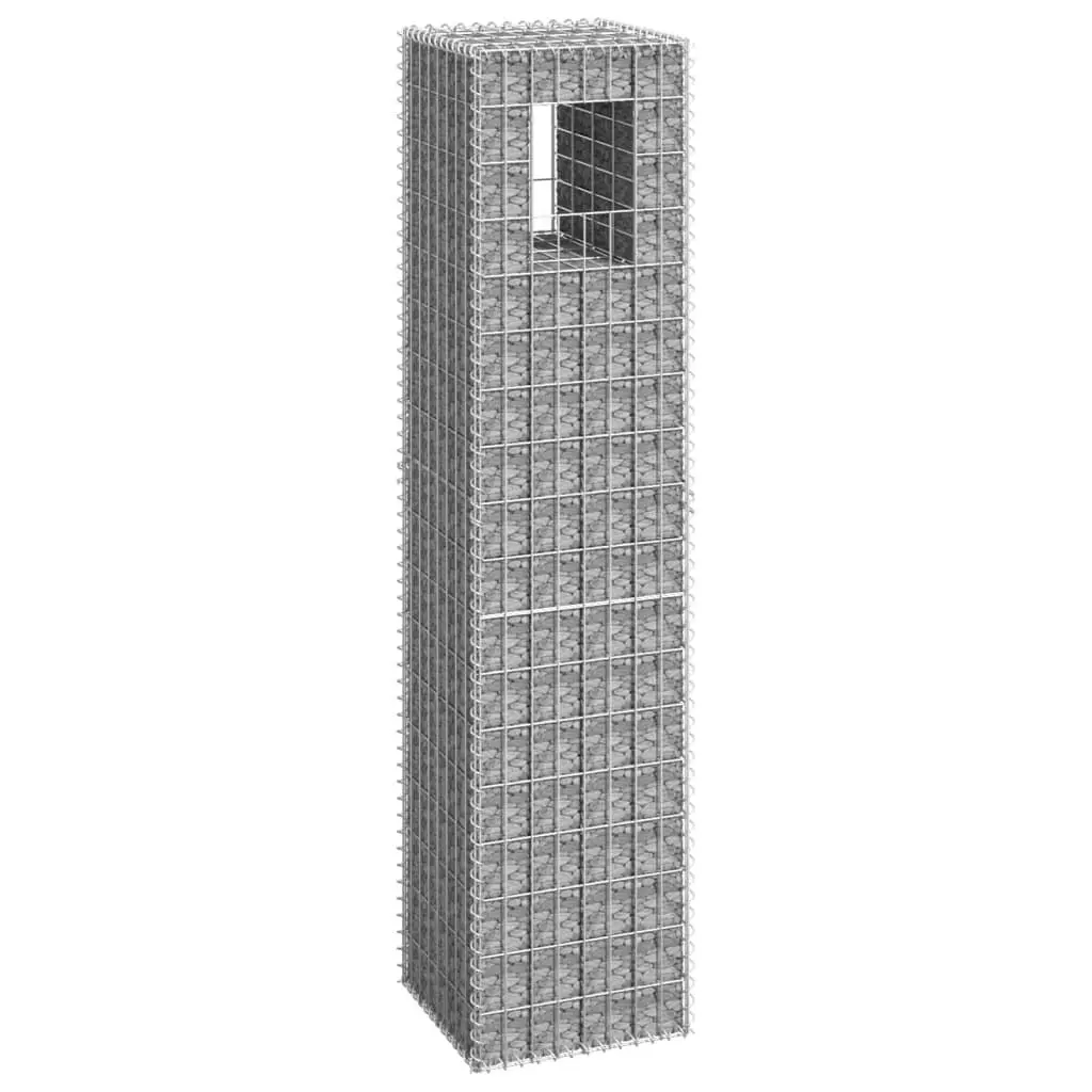 Gabion Basket Post 40x40x180 cm Iron 151264