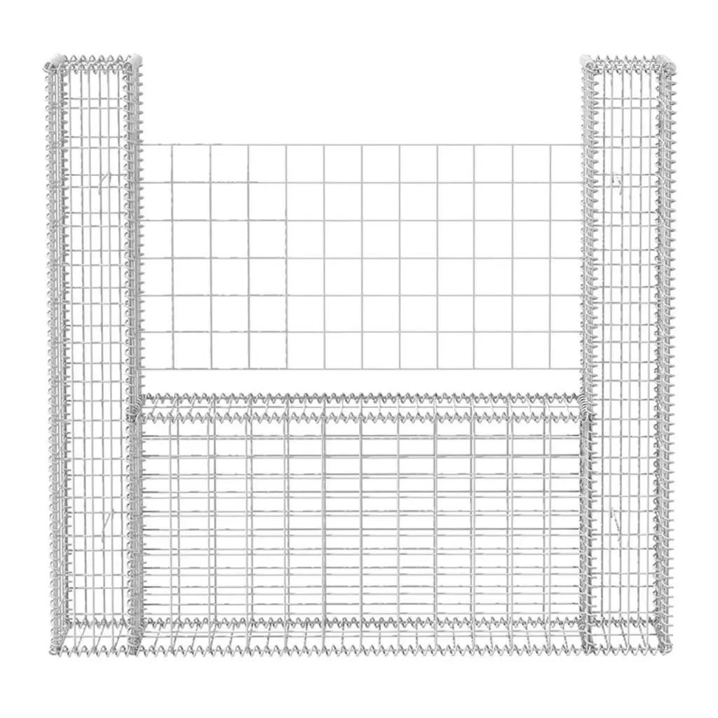 Gabion Basket U-Shape Galvanised Steel 160x20x150 cm 142545