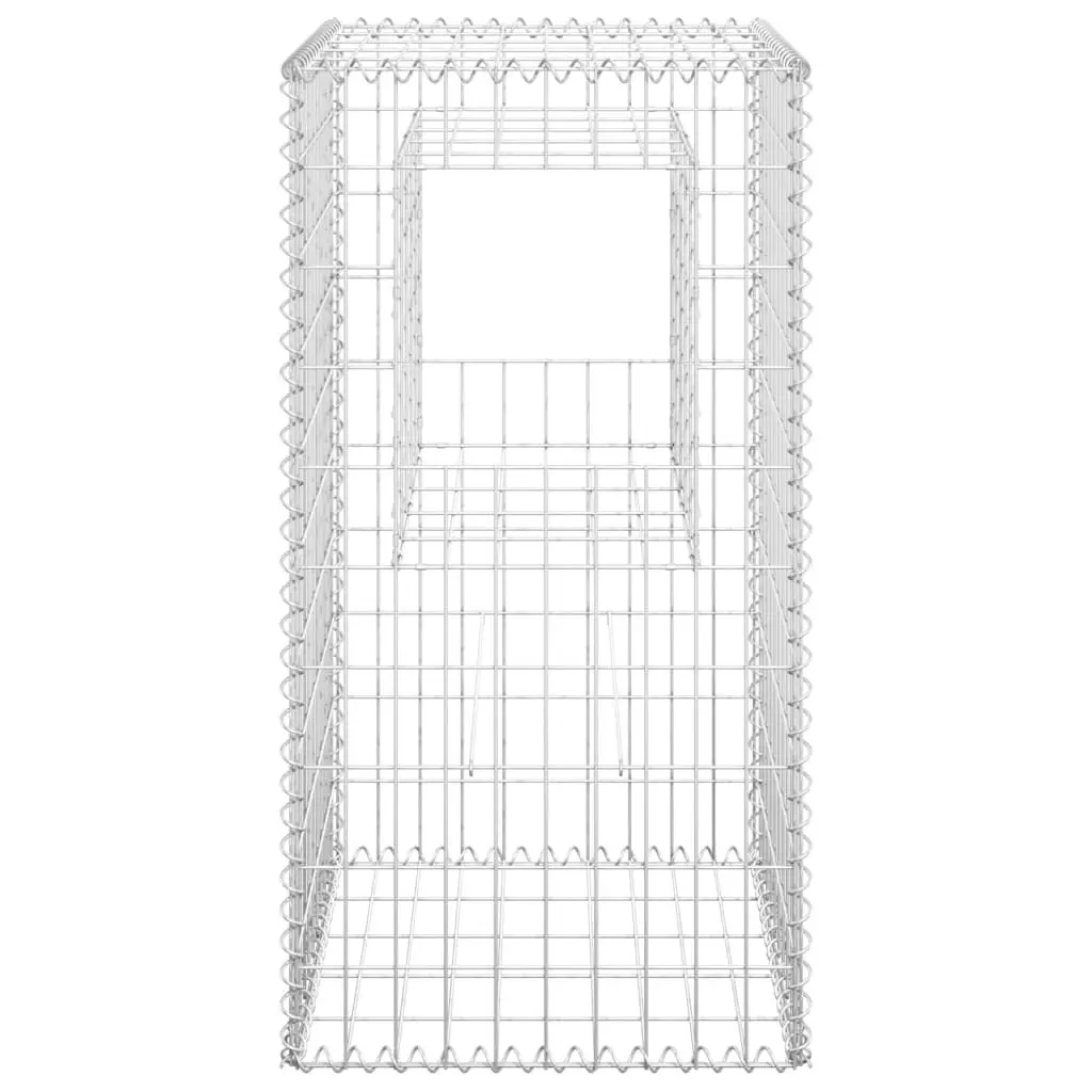 Gabion Basket Posts 2 pcs 50x50x100 cm Iron 151269