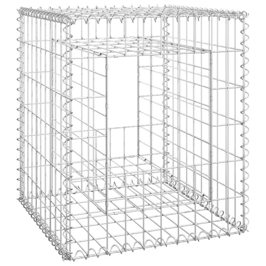 Gabion Basket Posts 2 pcs 50x50x60 cm Iron 151267