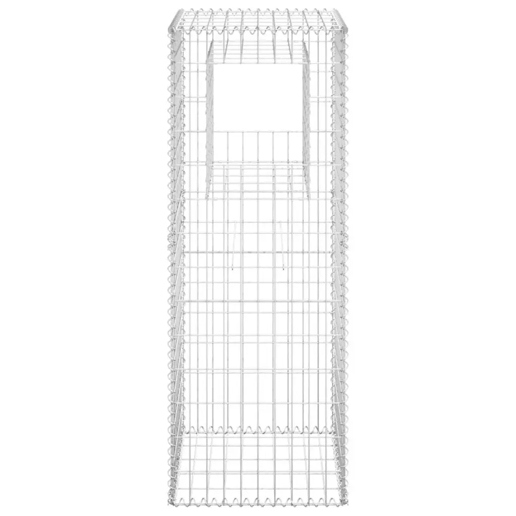 Gabion Basket Posts 2 pcs 50x50x140 cm Iron 151271