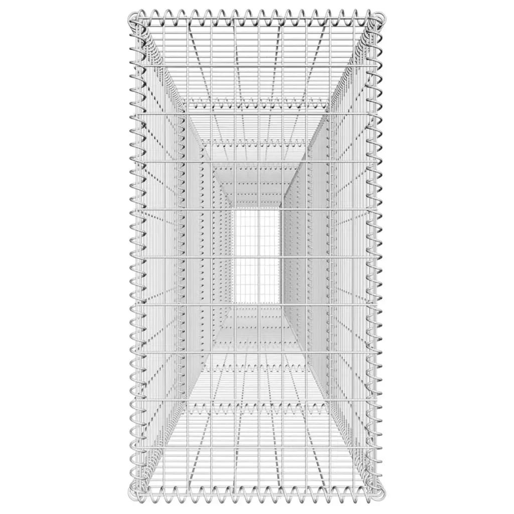 Gabion Wall with Cover Galvanised Steel 600x50x100 cm 142530