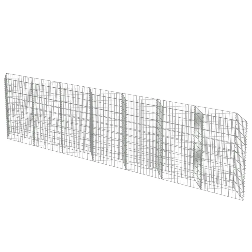 Gabion Wall Galvanised Steel 450x30x100 cm 143571