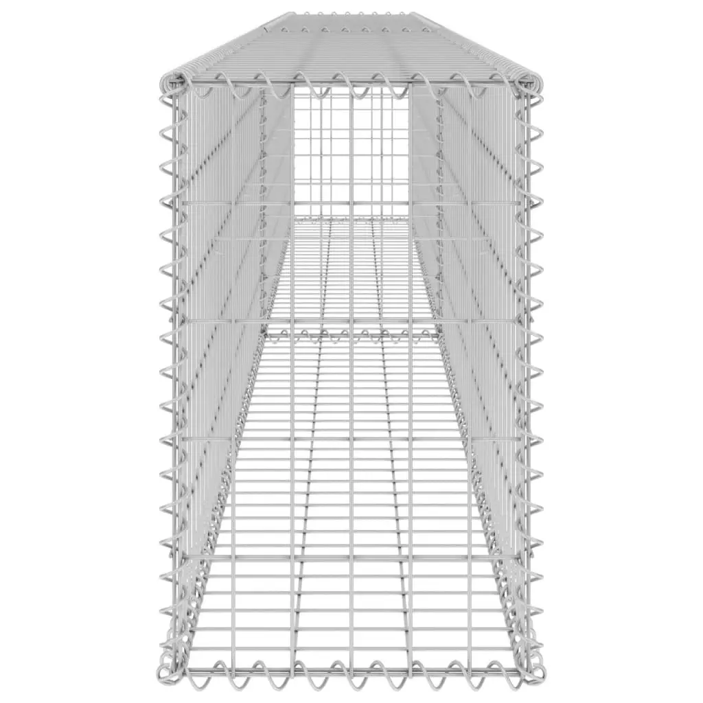 Gabion Wall with Covers Galvanised Steel 300x30x50 cm 147820