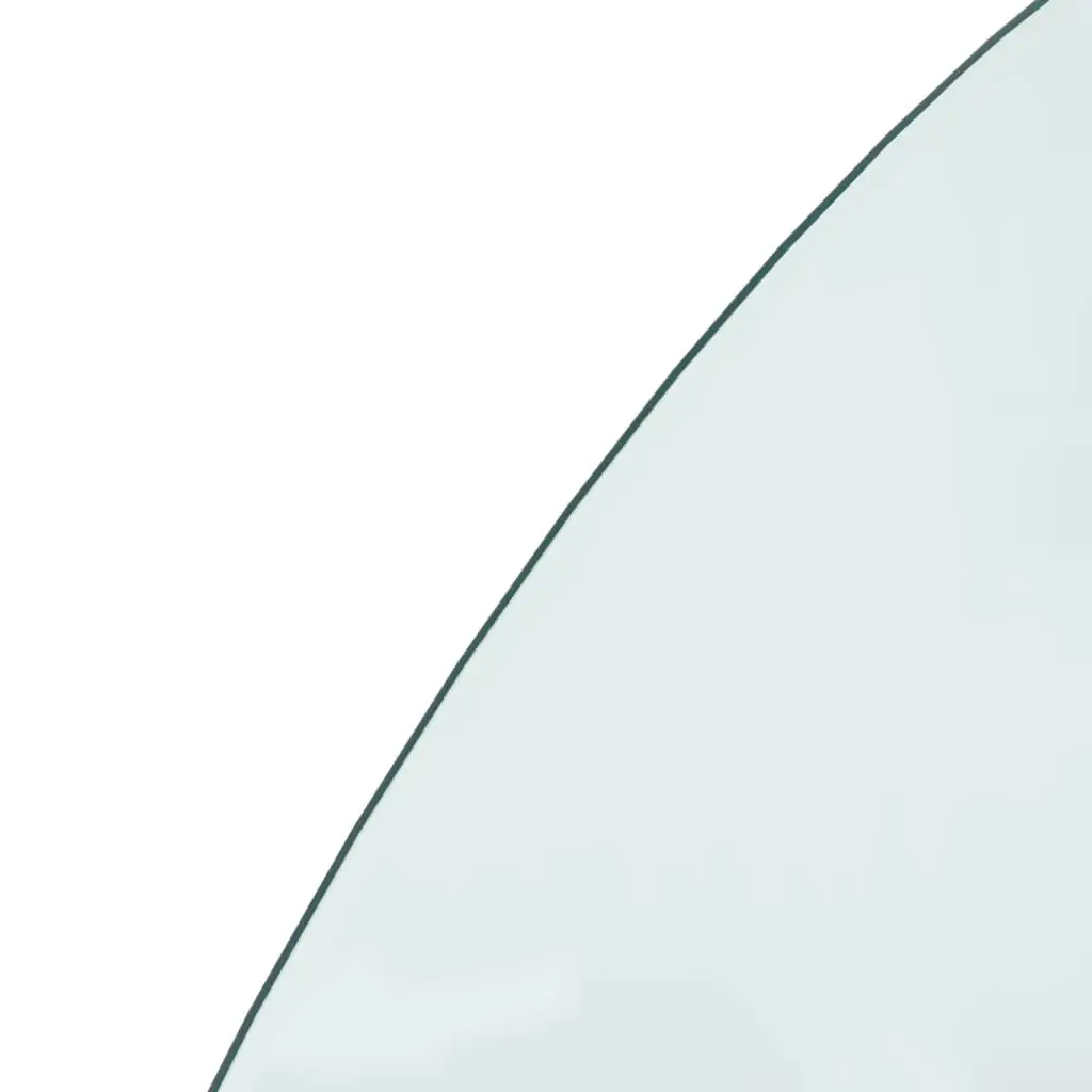 Fireplace Glass Plate Half Round 1200x600 mm 324114