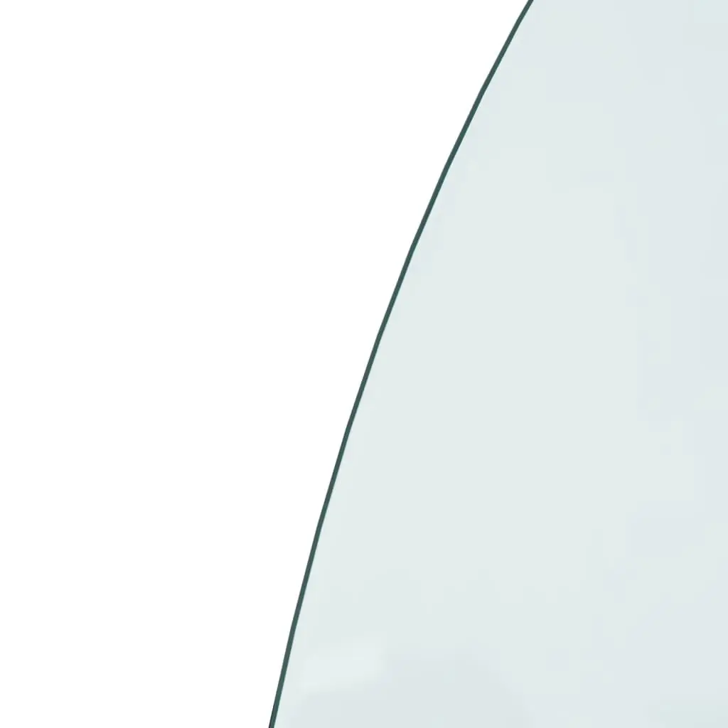 Fireplace Glass Plate Half Round 800x600 mm 324116