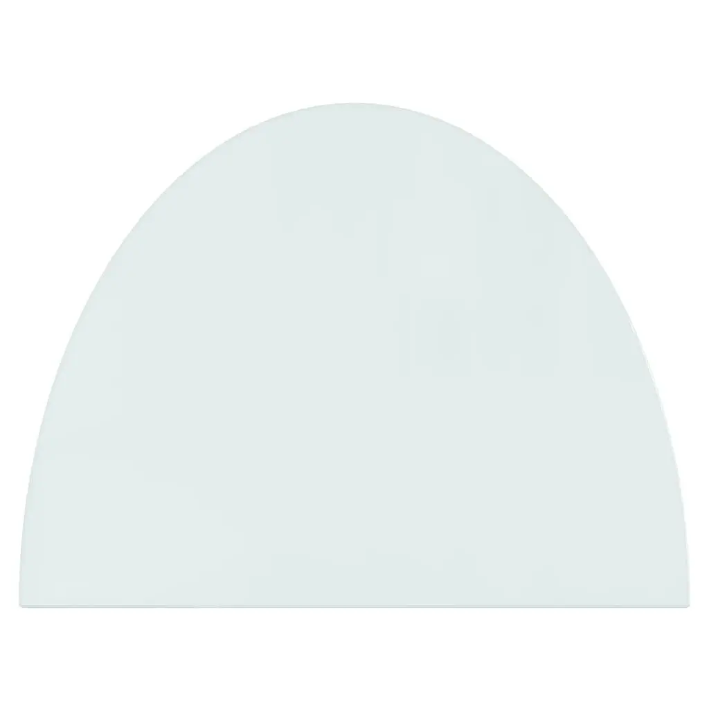 Fireplace Glass Plate Half Round 800x600 mm 324116