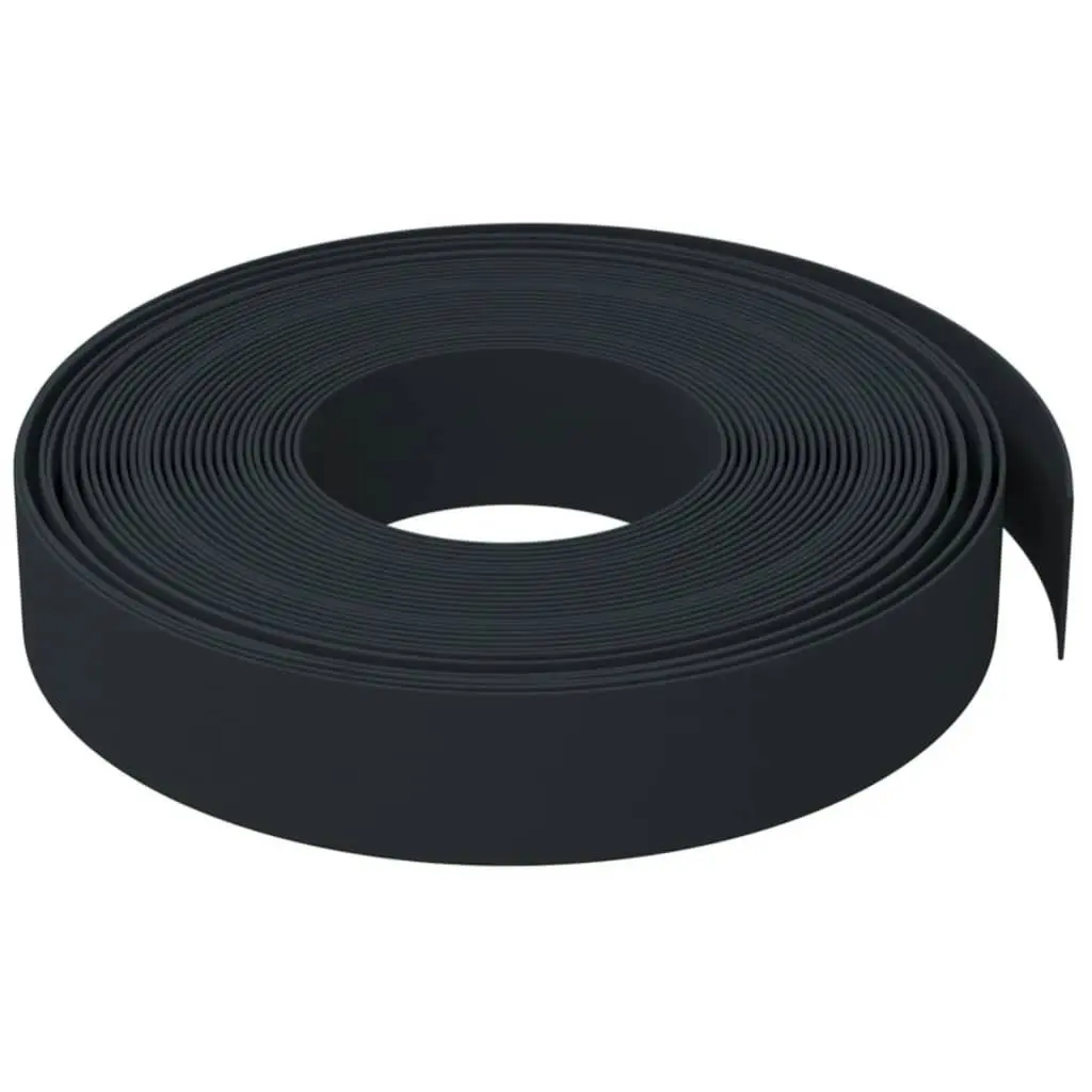 Garden Edging Black 10 m 10 cm Polyethylene 154394