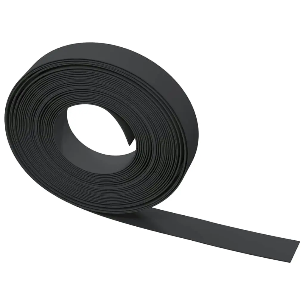 Garden Edging Black 10 m 10 cm Polyethylene 154394