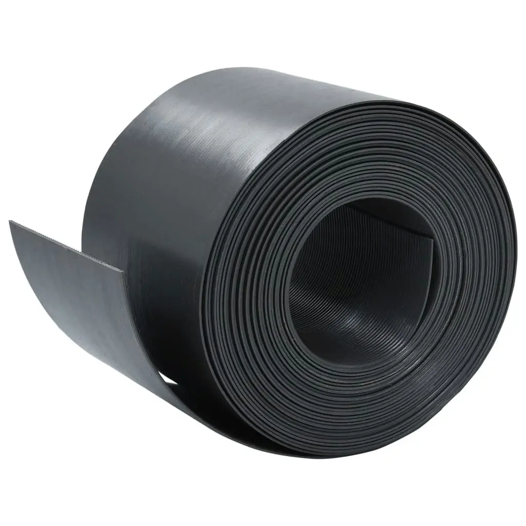 Garden Edging Black 10 m 15 cm PE 48625