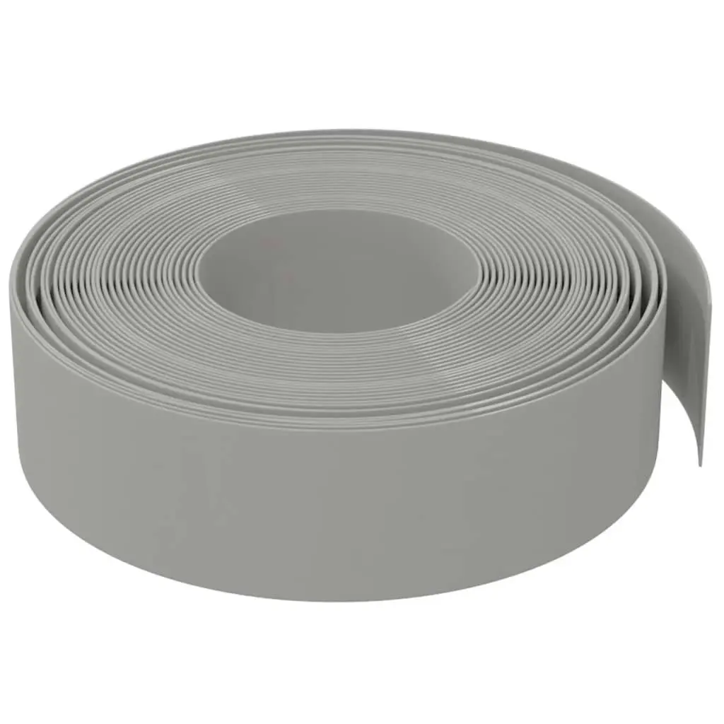 Garden Edging Grey 10 m 15 cm Polyethylene 154396