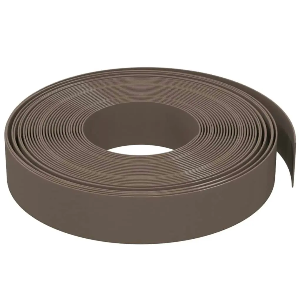 Garden Edging Brown 10 m 10 cm Polyethylene 154395