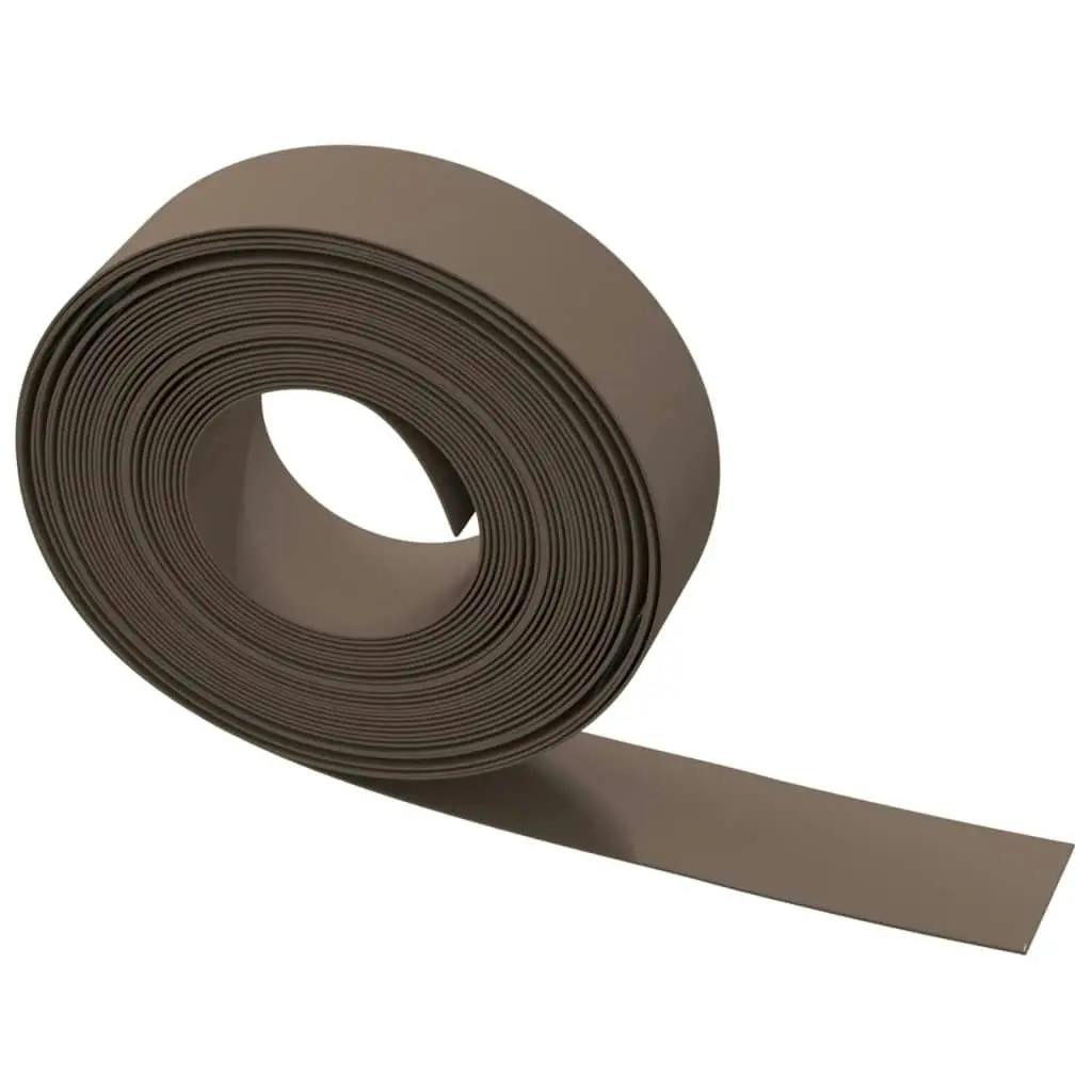 Garden Edgings 2 pcs Brown 10 m 15 cm Polyethylene 3155448