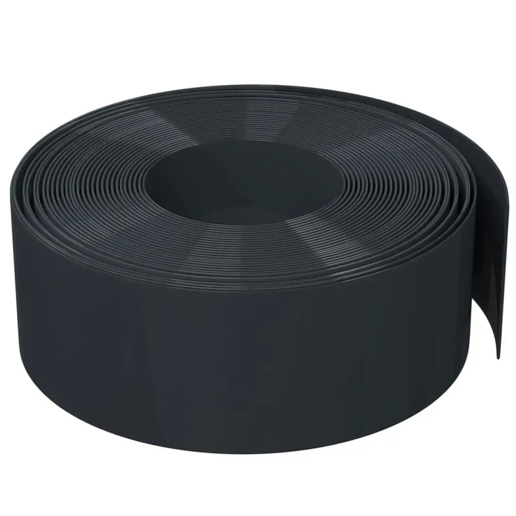 Garden Edgings 2 pcs Black 10 m 20 cm Polyethylene 3155456