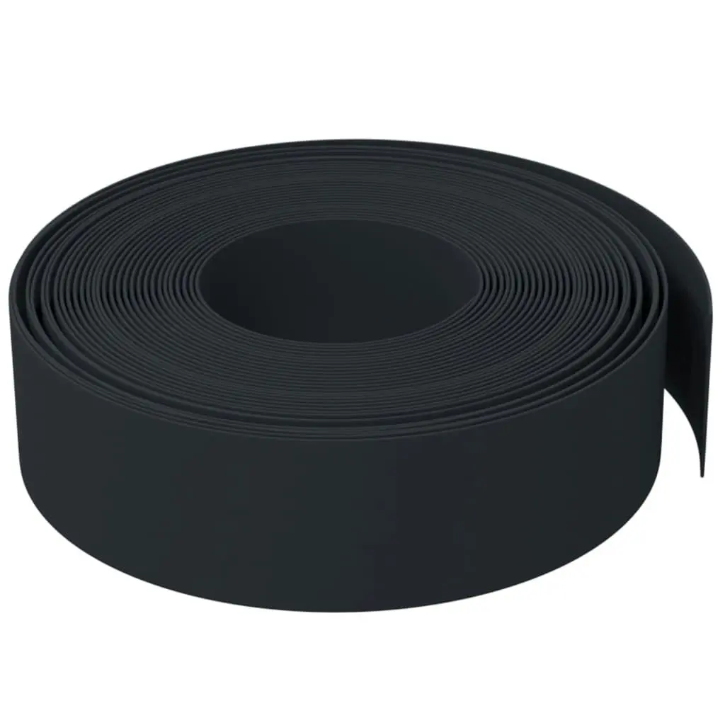 Garden Edgings 2 pcs Black 10 m 15 cm Polyethylene 3155444