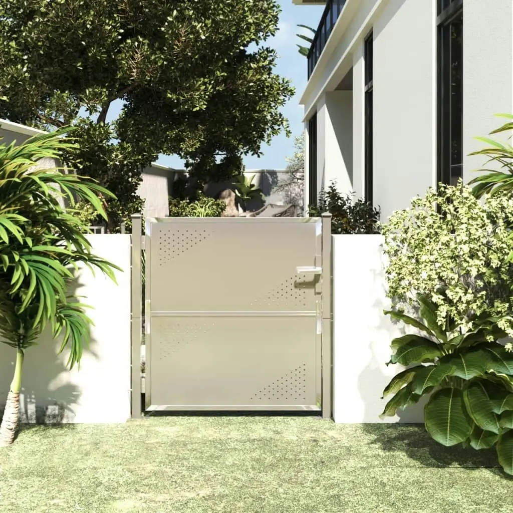 Garden Gate 100x100 cm Stainless Steel 316865