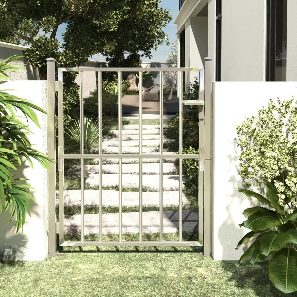 Garden Gate 100x125 cm Stainless Steel 316851