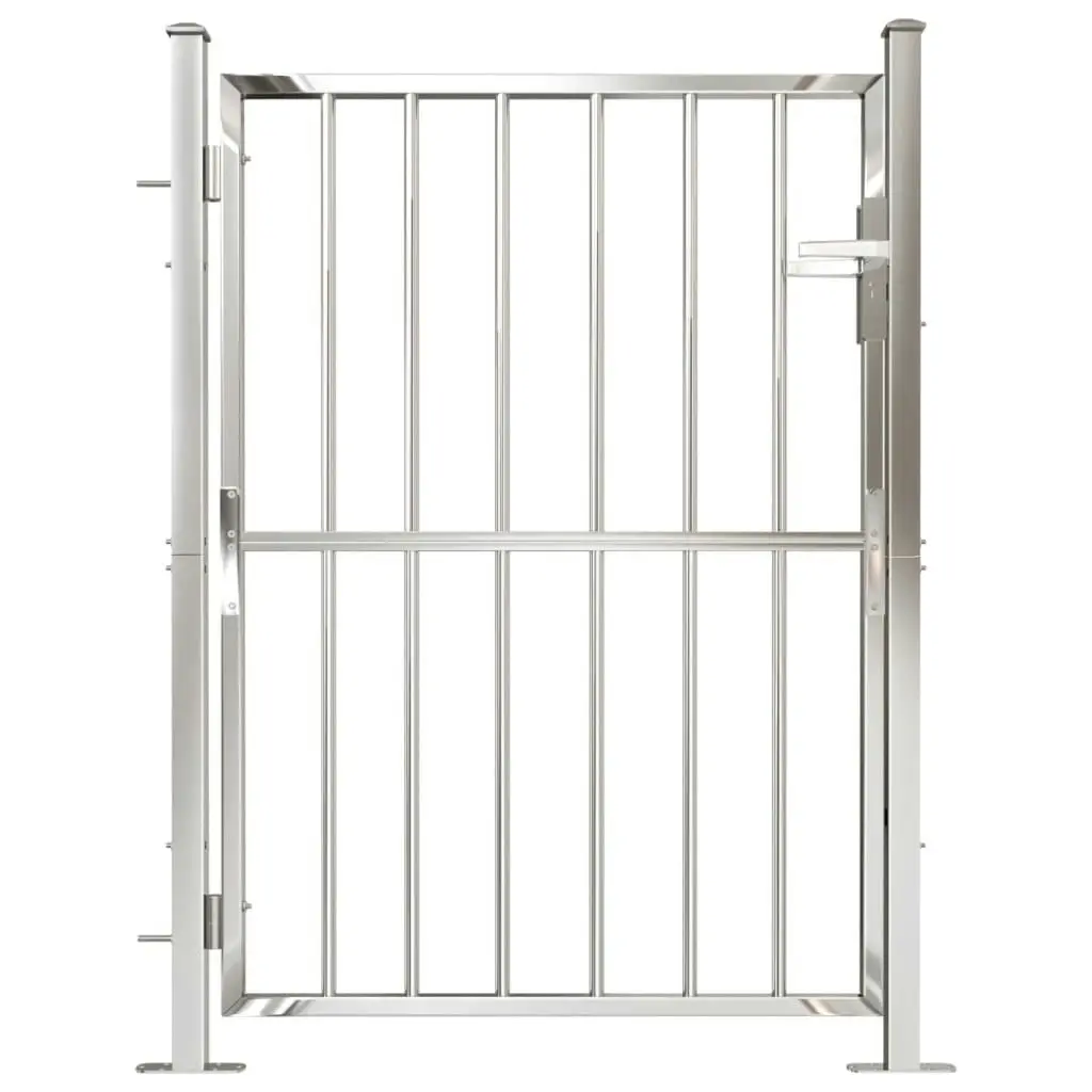 Garden Gate 100x125 cm Stainless Steel 316851