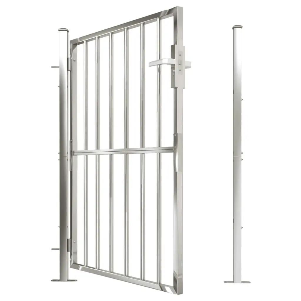 Garden Gate 100x125 cm Stainless Steel 316851