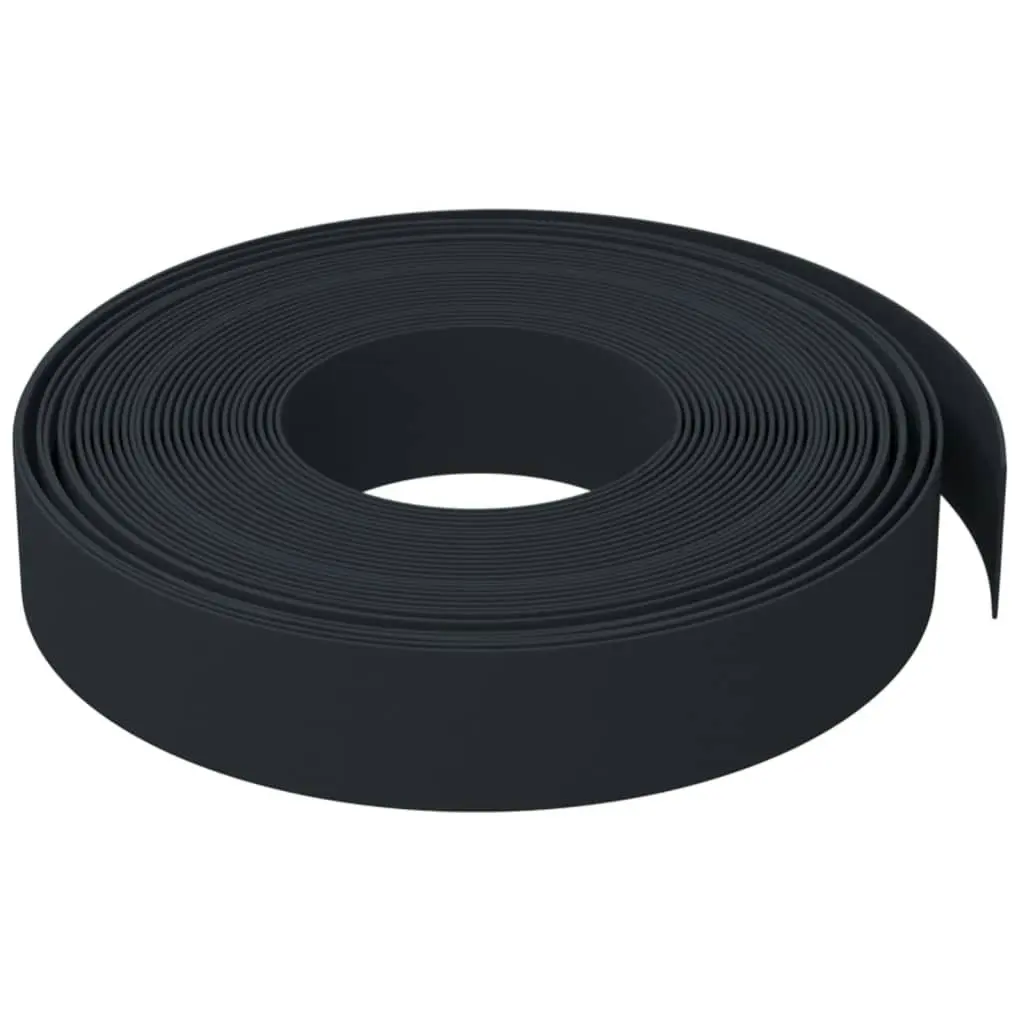 Garden Edgings 2 pcs Black 10 m 10 cm Polyethylene 3155432