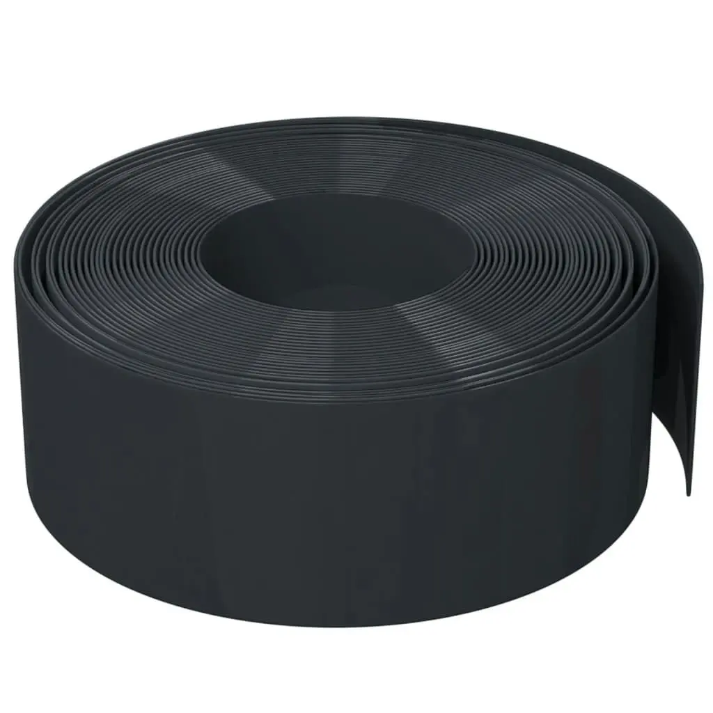 Garden Edgings 3 pcs Black 10 m 20 cm Polyethylene 3155457