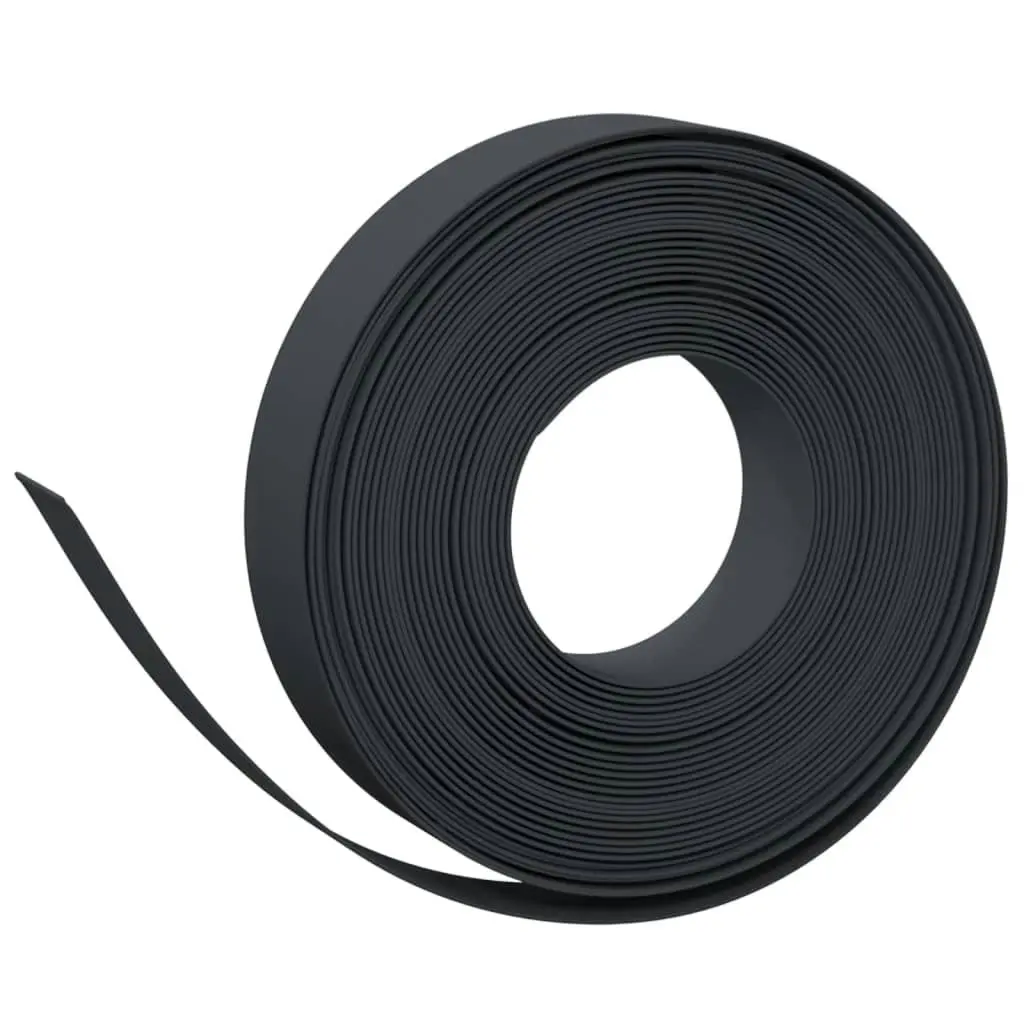 Garden Edgings 4 pcs Black 10 m 10 cm Polyethylene 3155434