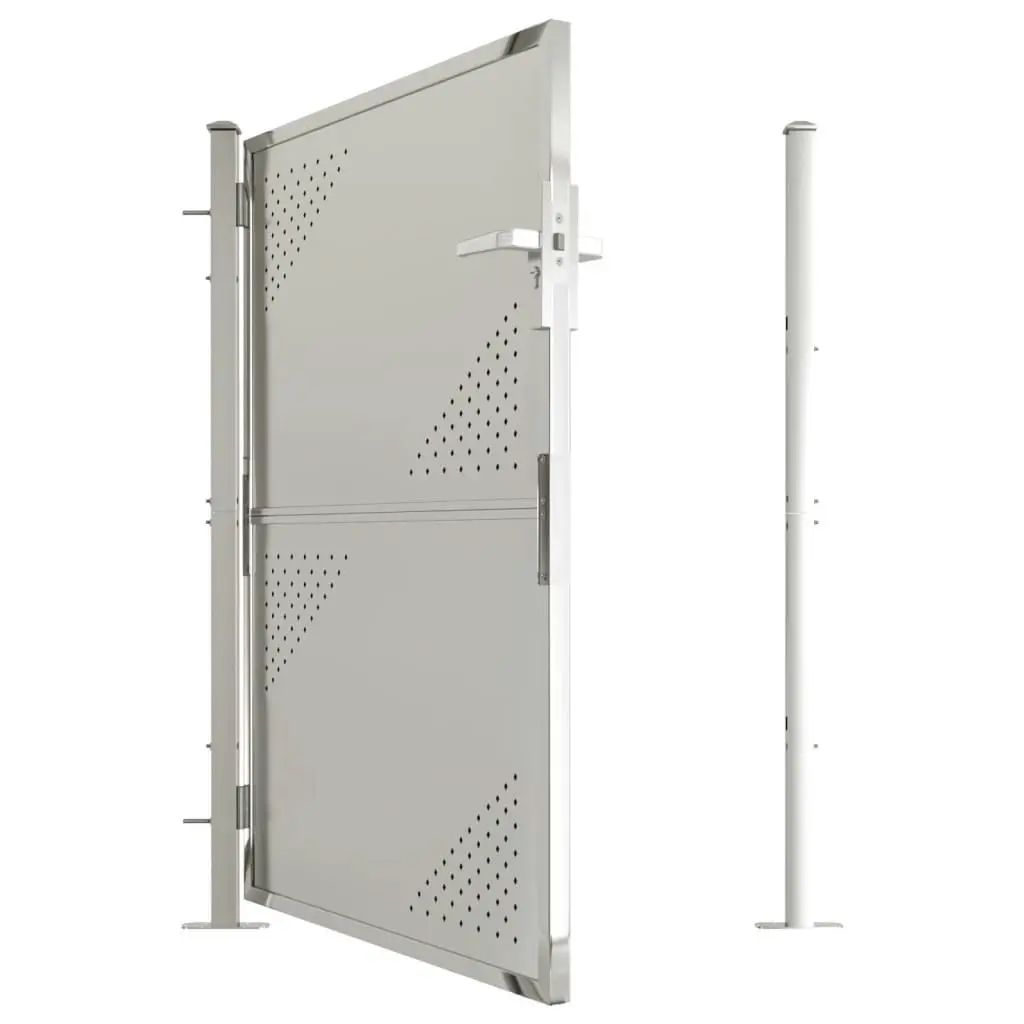 Garden Gate 100x125 cm Stainless Steel 316866