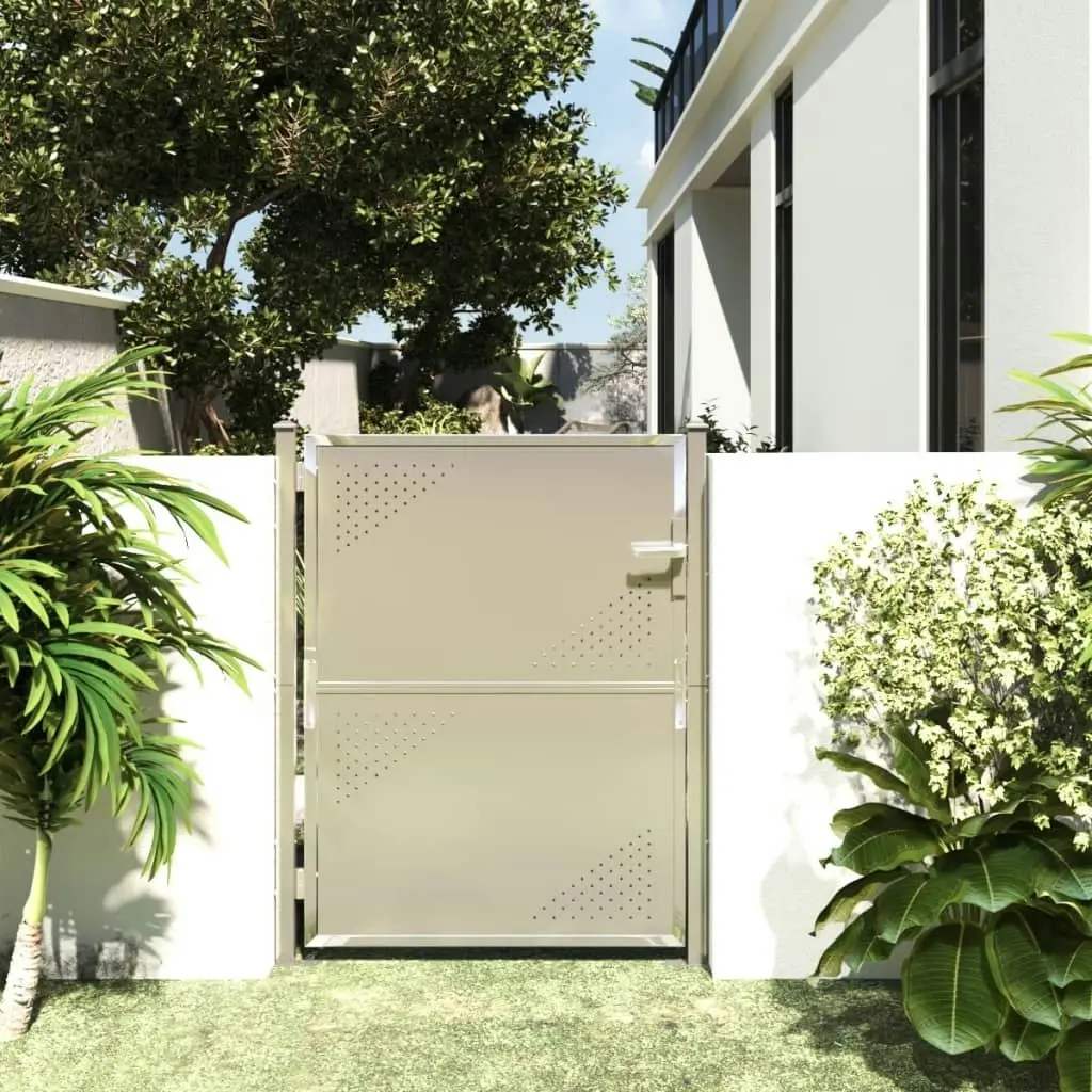 Garden Gate 100x125 cm Stainless Steel 316866