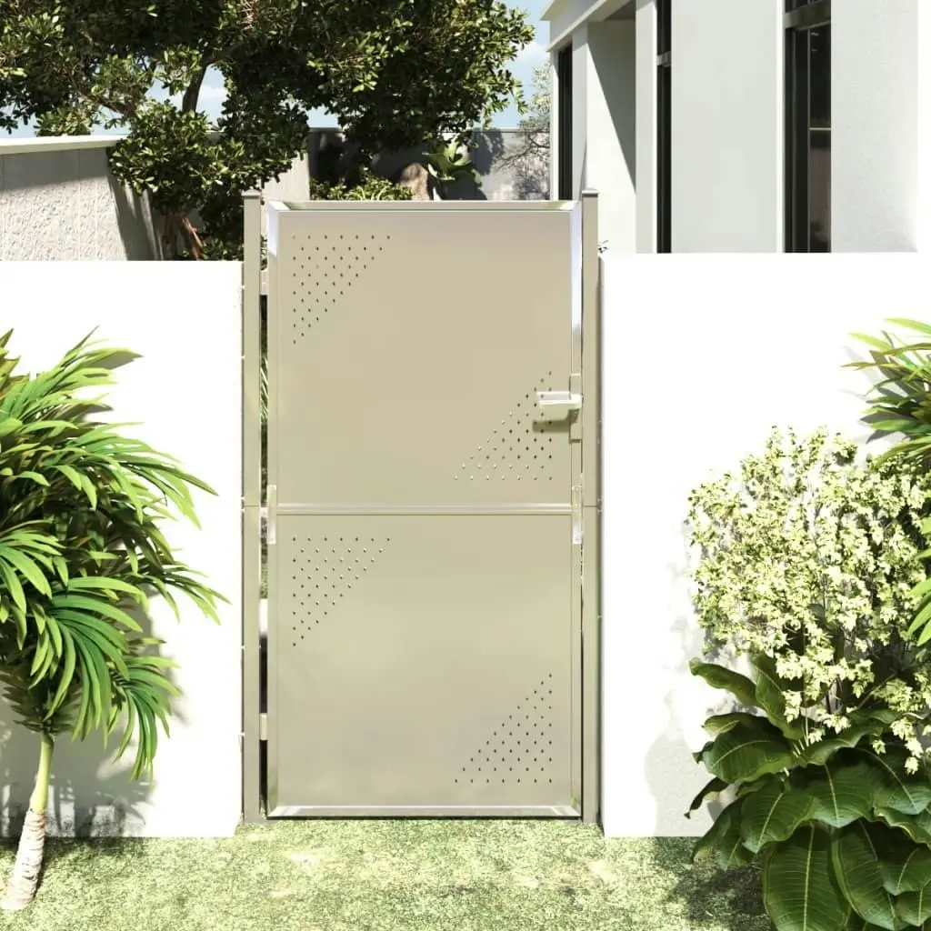 Garden Gate 100x180 cm Stainless Steel 316868