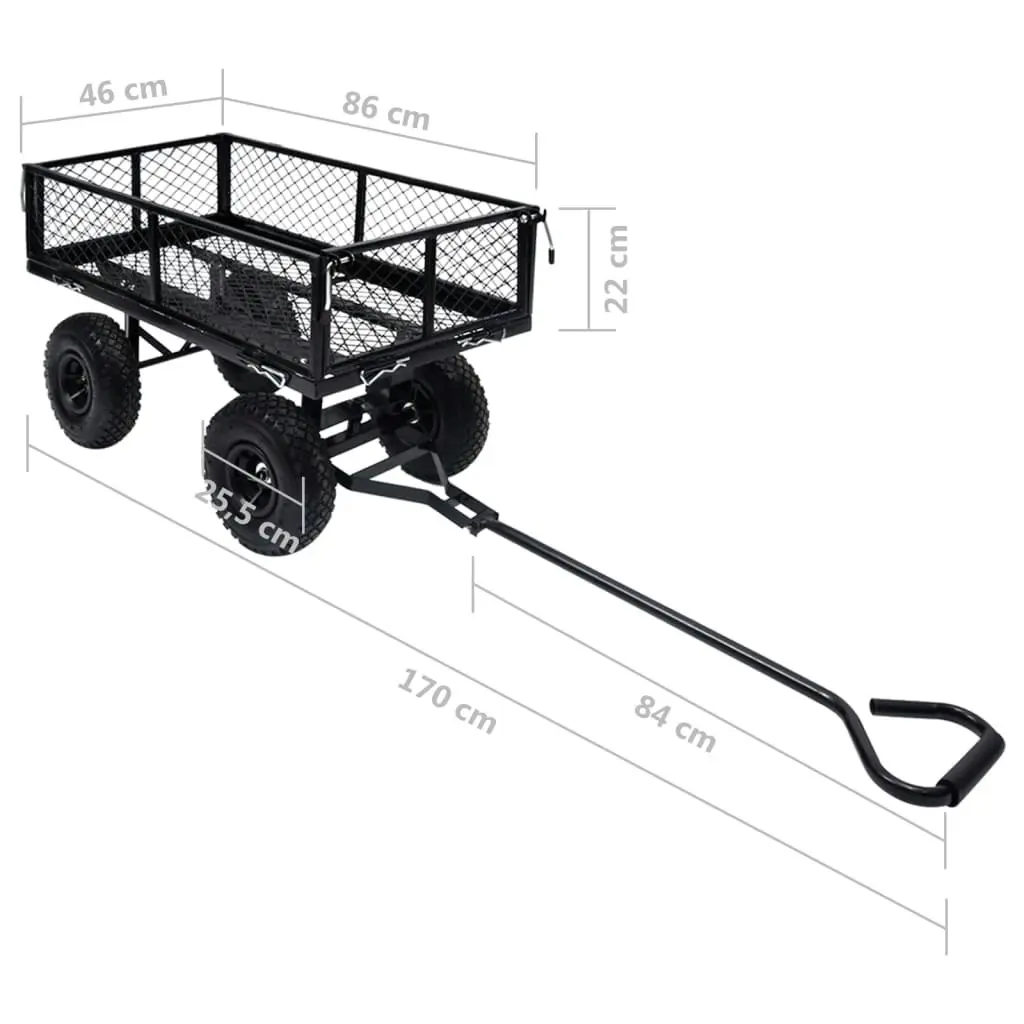 Garden Hand Trolley Black 250 kg 92580