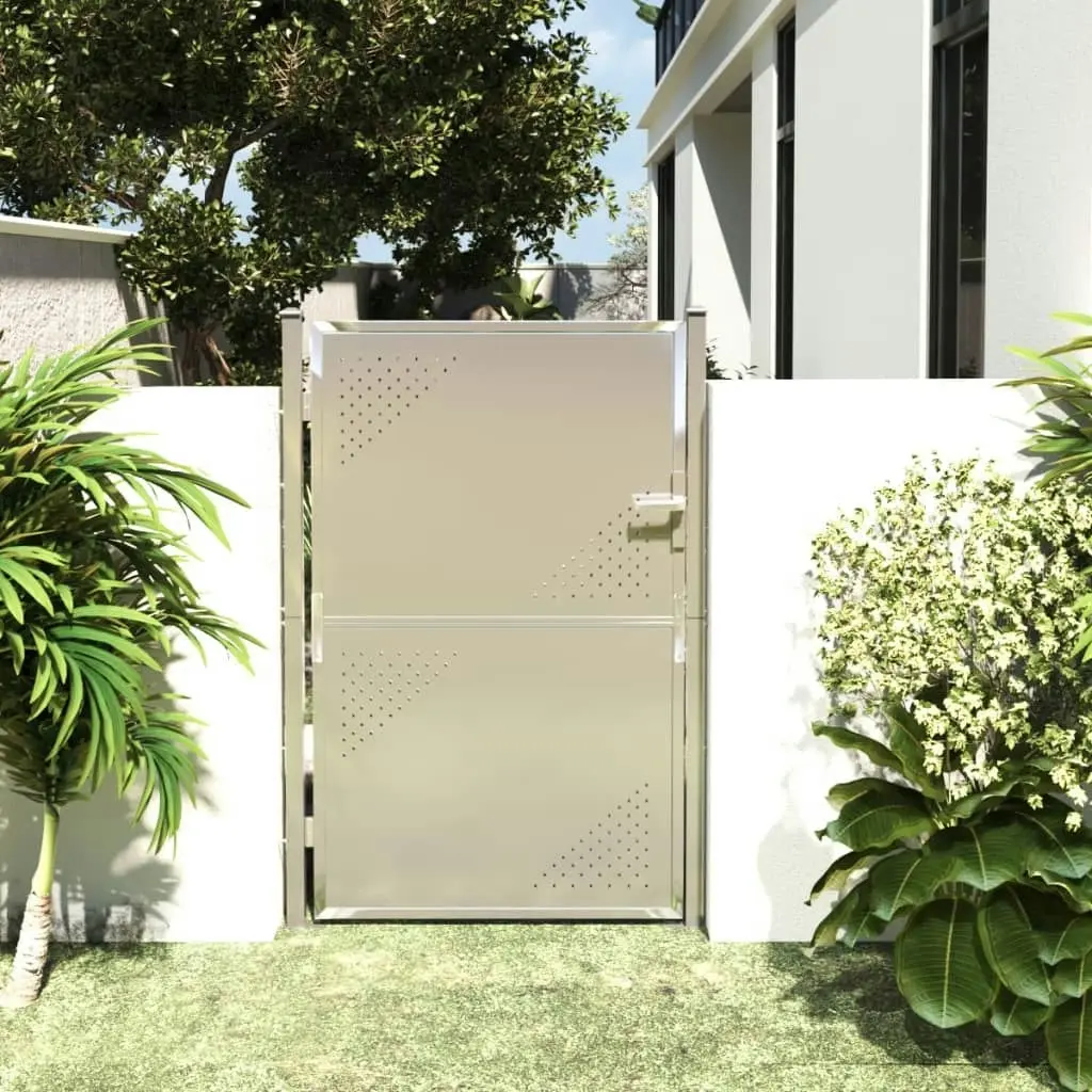 Garden Gate 100x150 cm Stainless Steel 316867