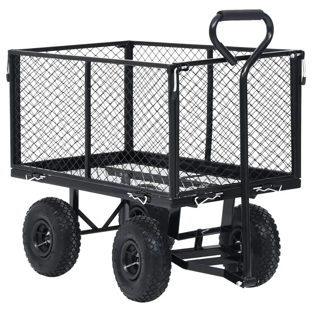 Garden Hand Trolley Black 350 kg 92582