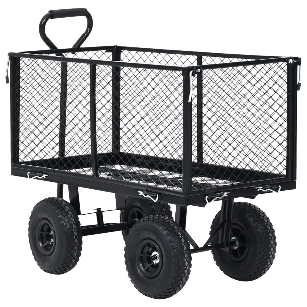 Garden Hand Trolley Black 350 kg 92582