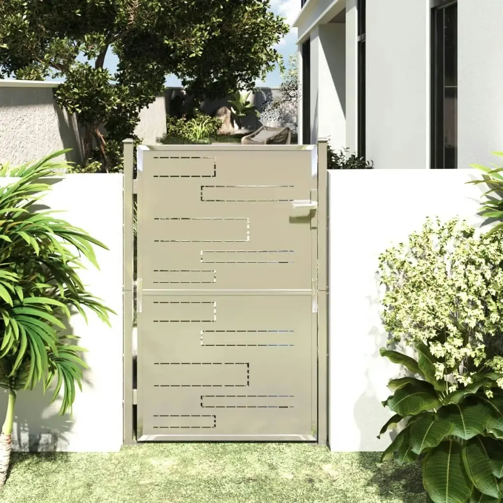 Garden Gate 100x150 cm Stainless Steel 316857